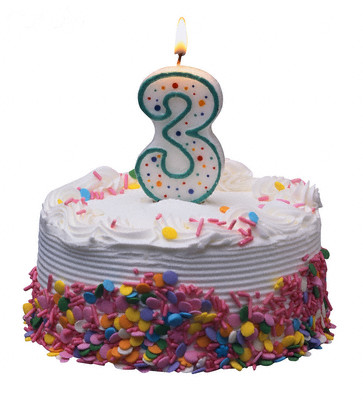Happy Birthday Cake 3 Year Old