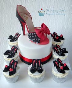 Happy Birthday Shoe Cake with Shoes