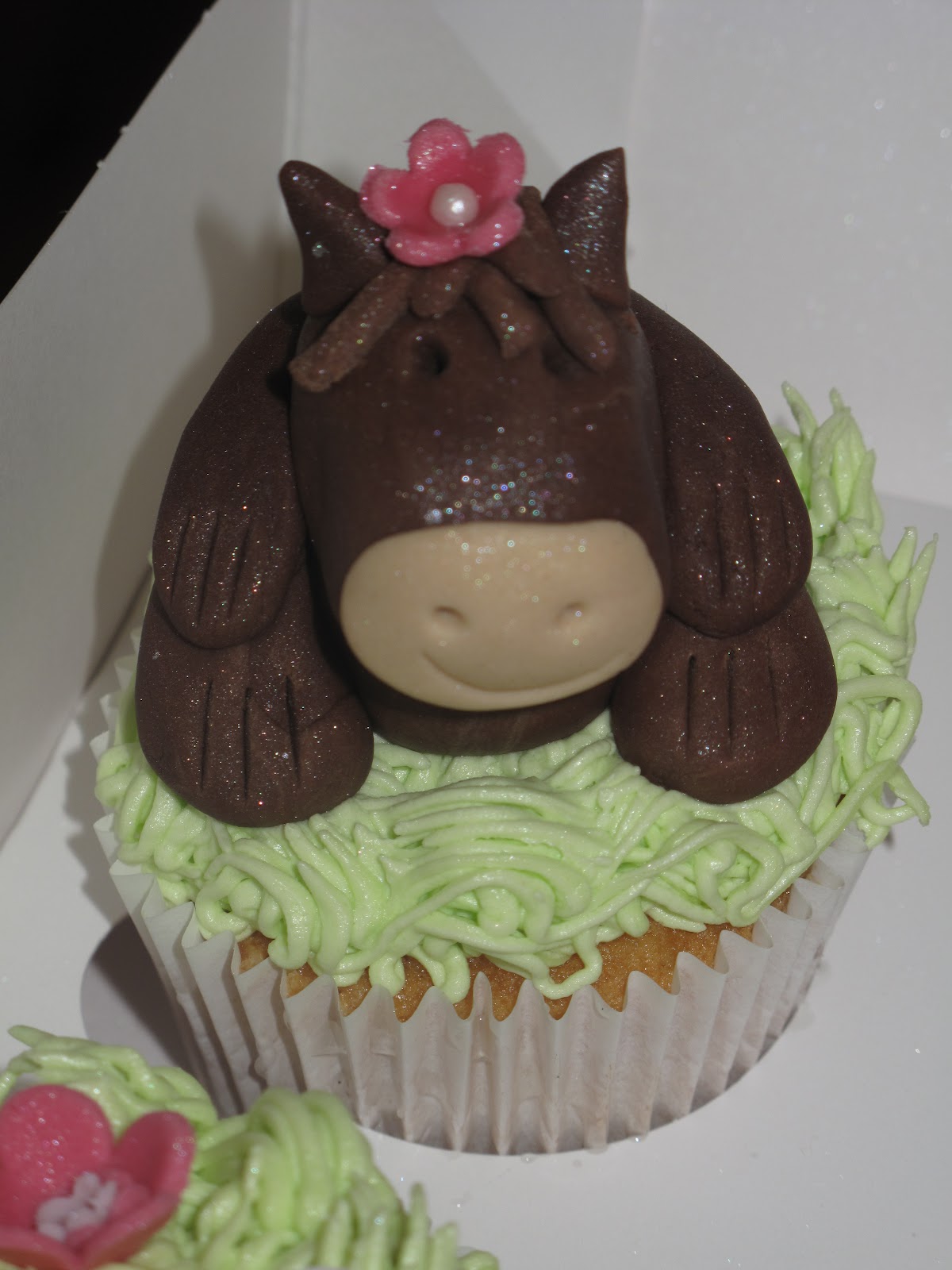 Horse Themed Birthday Cupcakes