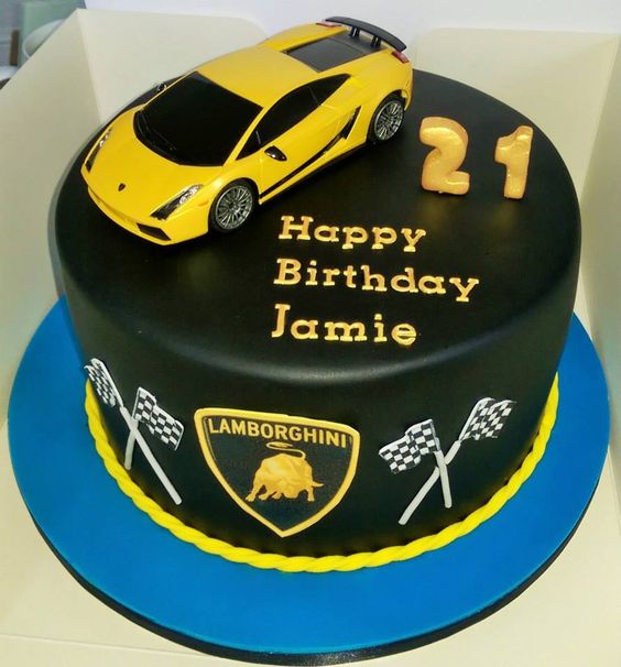 Lamborghini Birthday Cake