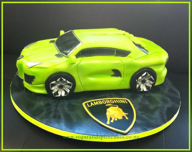 Lamborghini Car Cake