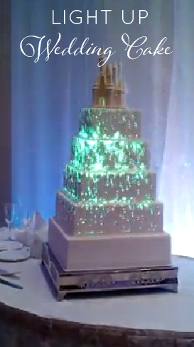 Light-Up Wedding Cake