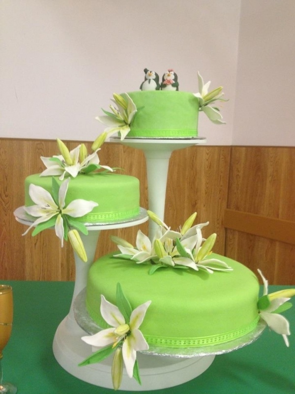 Lime Green Wedding Cake