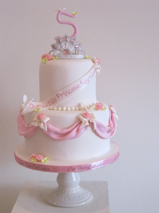Little Girl Princess Birthday Cake