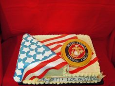 Military Going Away Cake