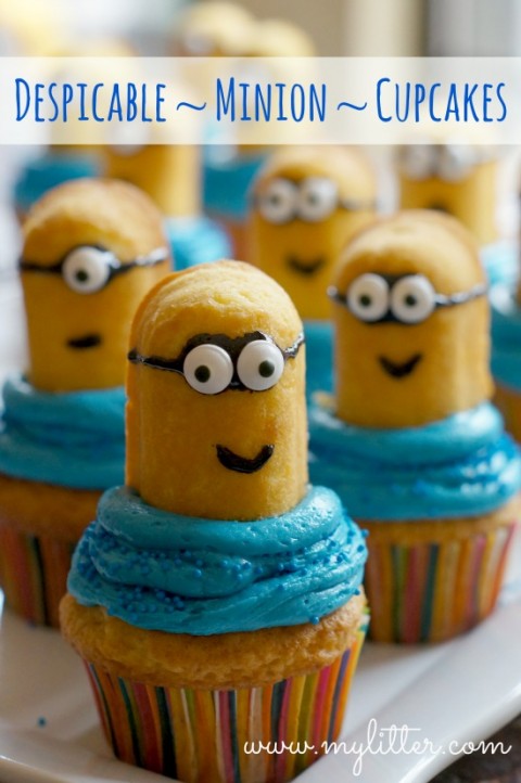 Minion Cupcakes Made From Twinkies
