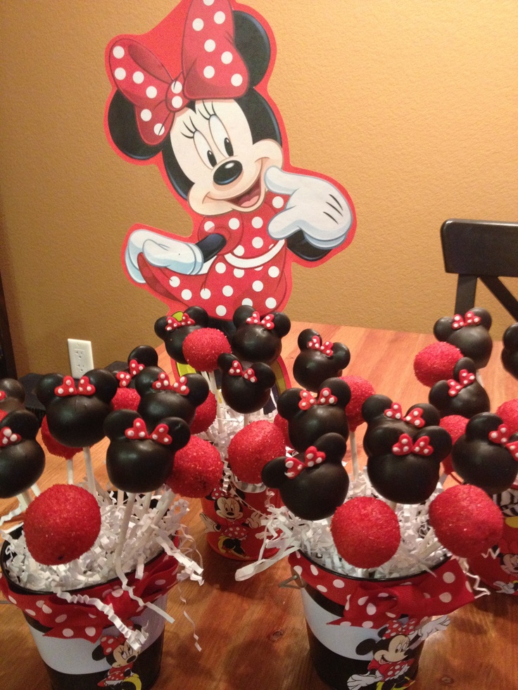 Minnie Mouse Cake Pops Minnie Mouse Cake Pops