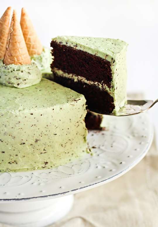 Mint Chocolate Chip Cake