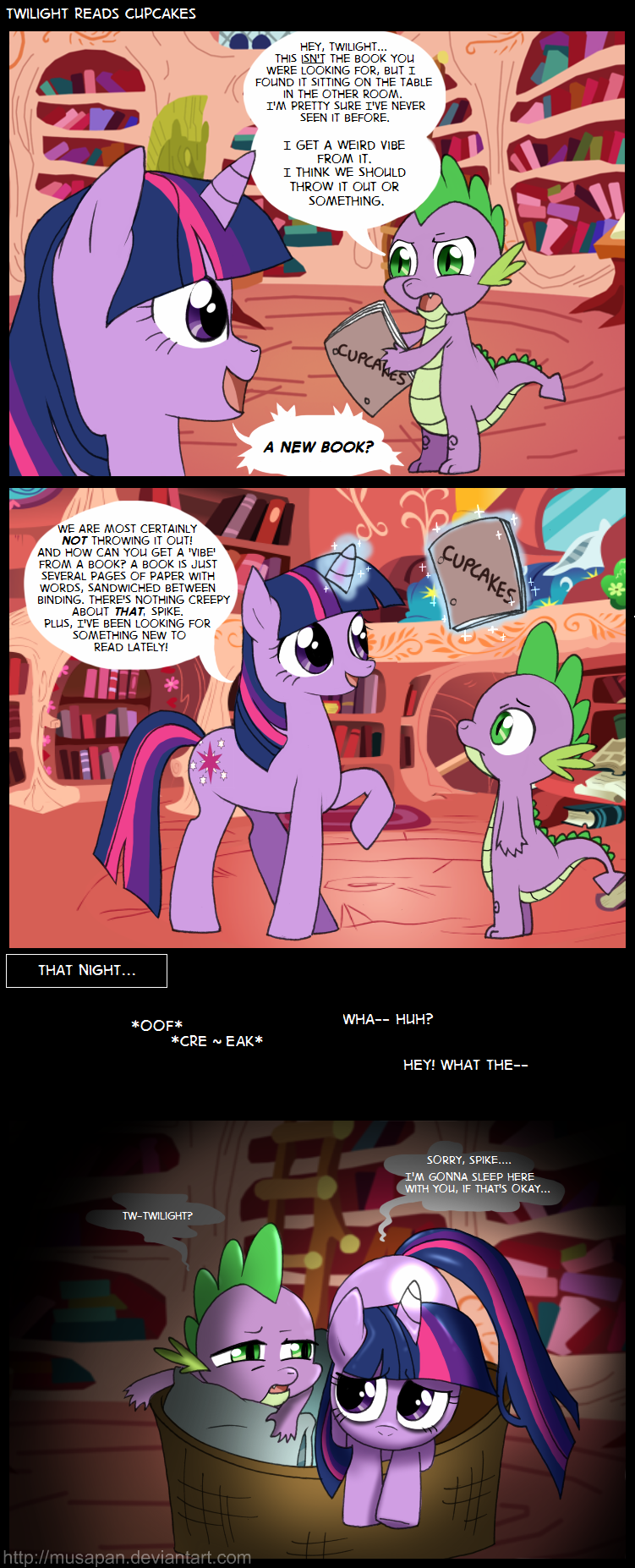 MLP Comics Twilight Reads Cupcakes