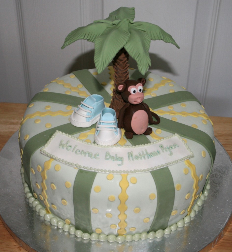 Monkey Baby Shower Cake Monkey Baby Shower Cake