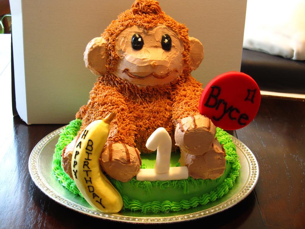 Monkey Birthday Cake Decorating Ideas Monkey Birthday Cake Decorating Ideas