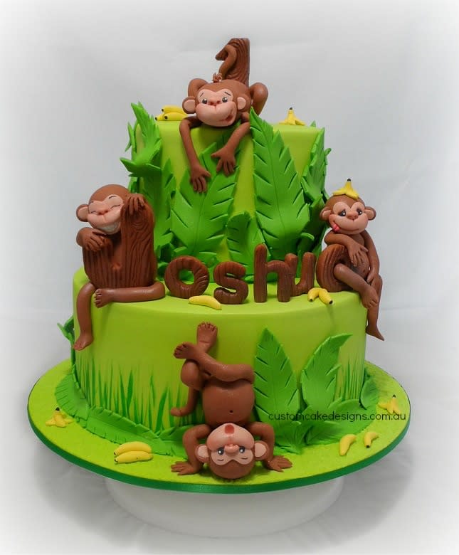 Monkey Birthday Cake