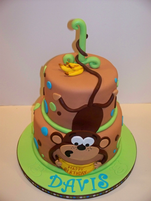 Monkey Birthday Cake Monkey Birthday Cake