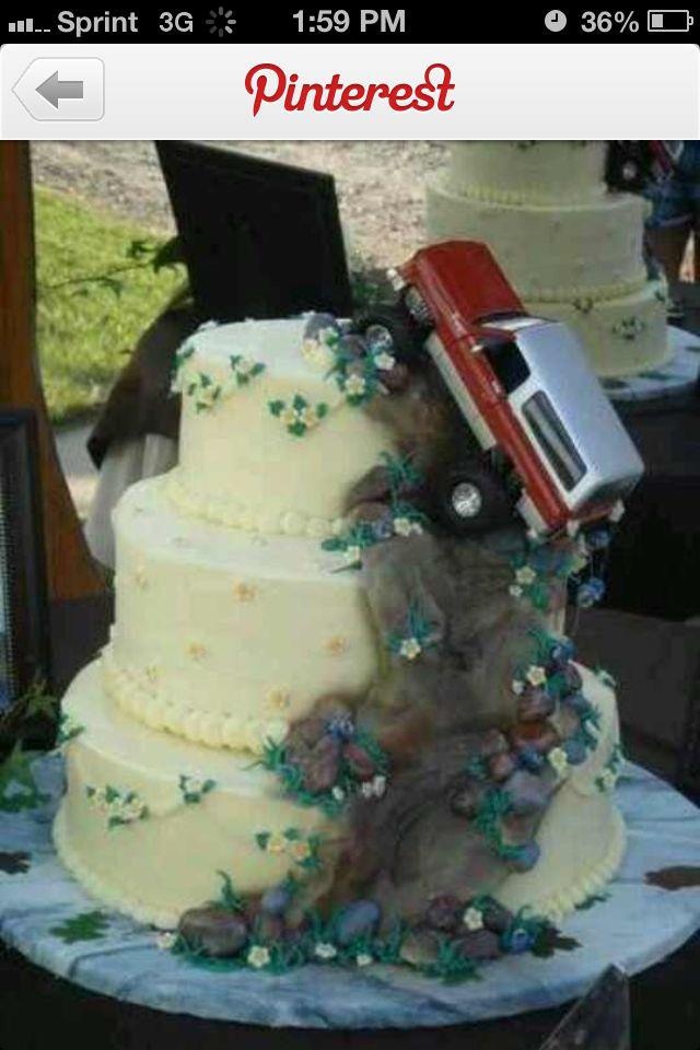 Mud Truck Wedding Cake