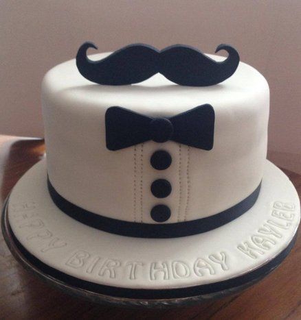 Mustache Birthday Cake Ideas