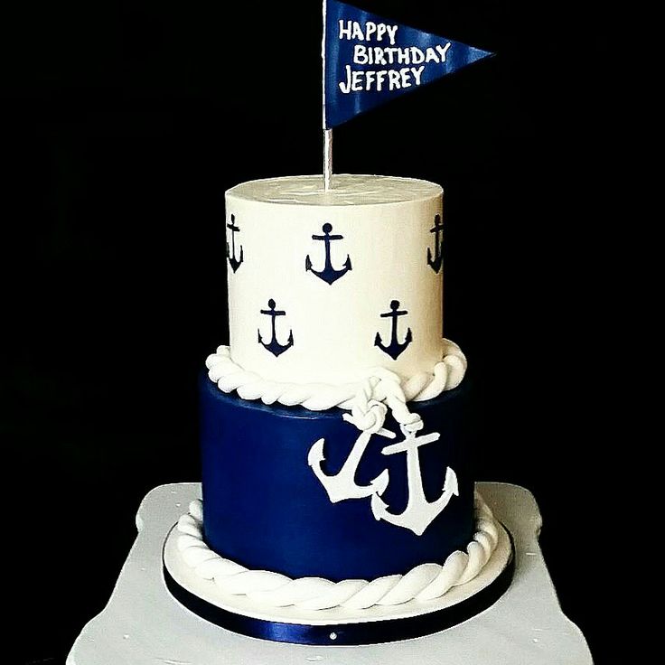 Nautical Birthday Cake Buttercream