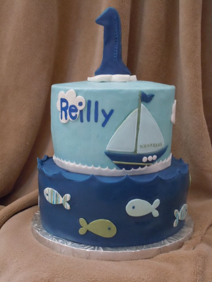Nautical Birthday Cake Nautical Birthday Cake