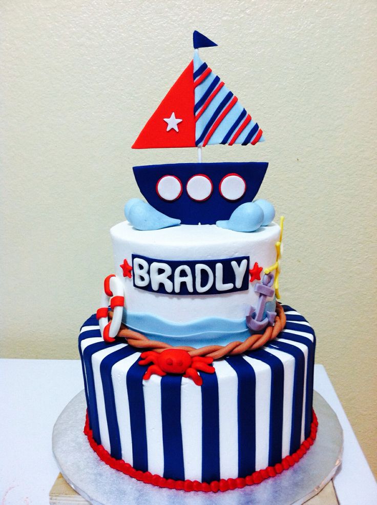 Nautical Birthday Cake Nautical Birthday Cake
