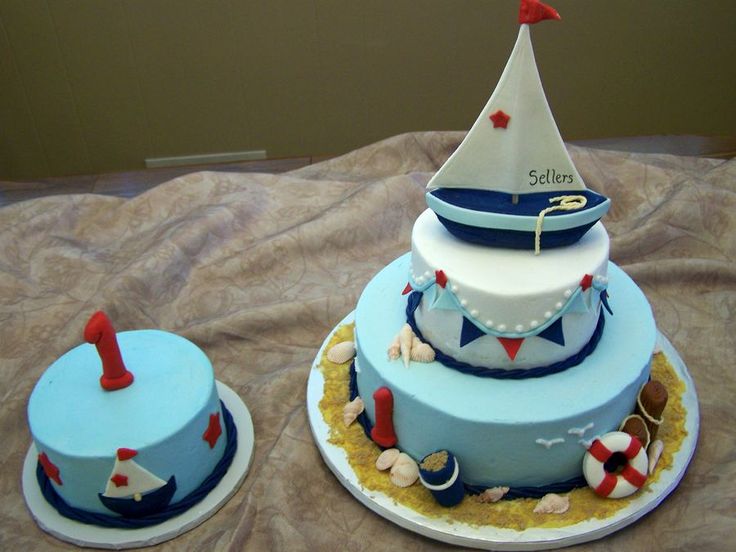 Nautical Theme Smash Cake