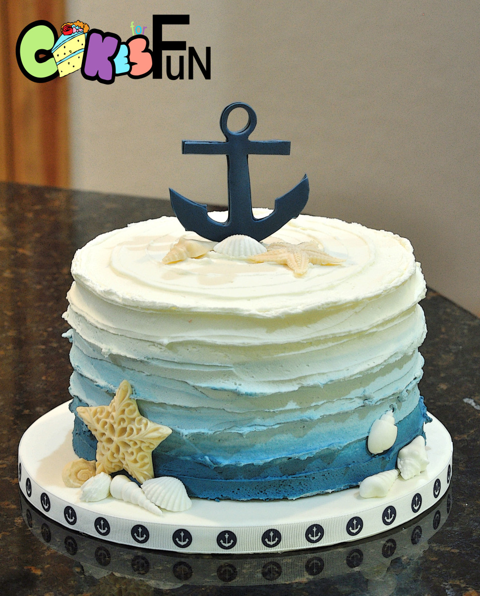 Nautical Themed Baby Shower Cake