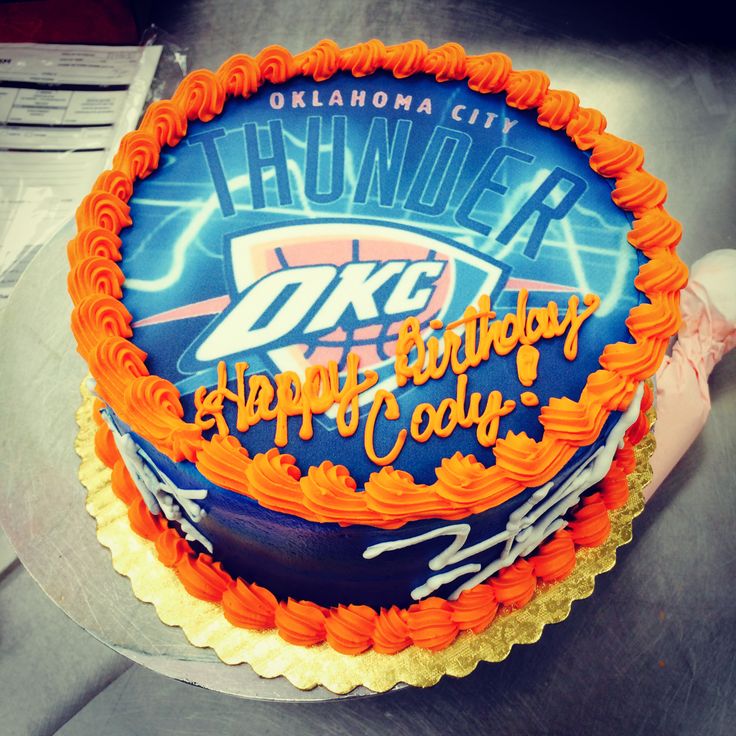 OKC Thunder Cake
