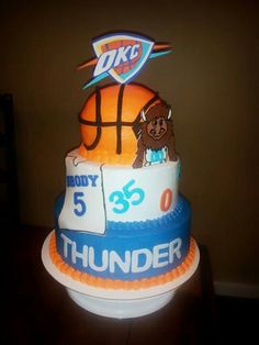 Oklahoma Thunder Birthday Cakes