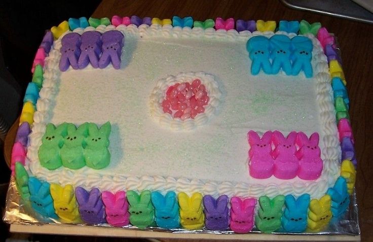 Peeps Easter Bunny Cake
