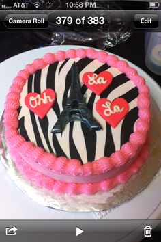 Pink Eiffel Tower Black and Silver Cakes Pink Eiffel Tower Black and Silver Cakes