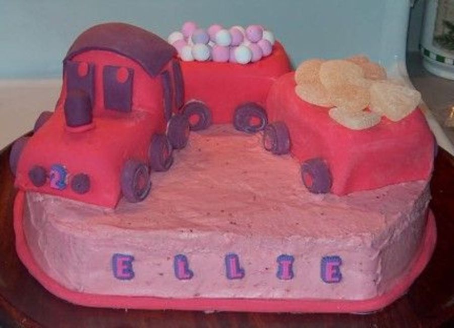 Pink Train Cake