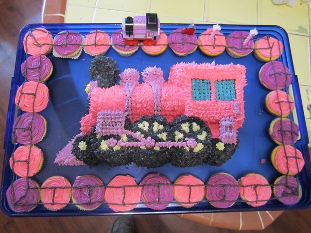 Pink Train Cake