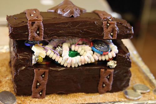 Pirate Treasure Chest Cake