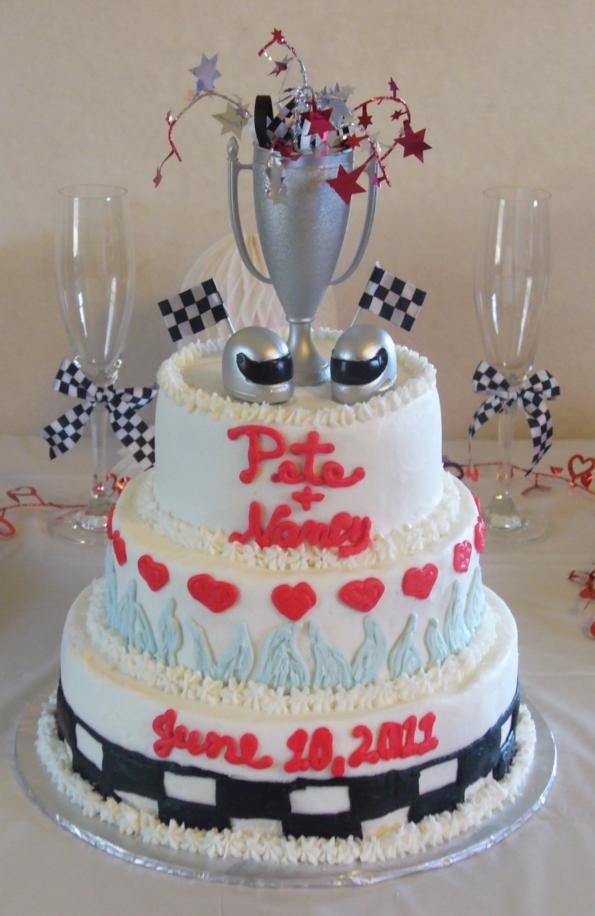 Race Car Wedding Cake