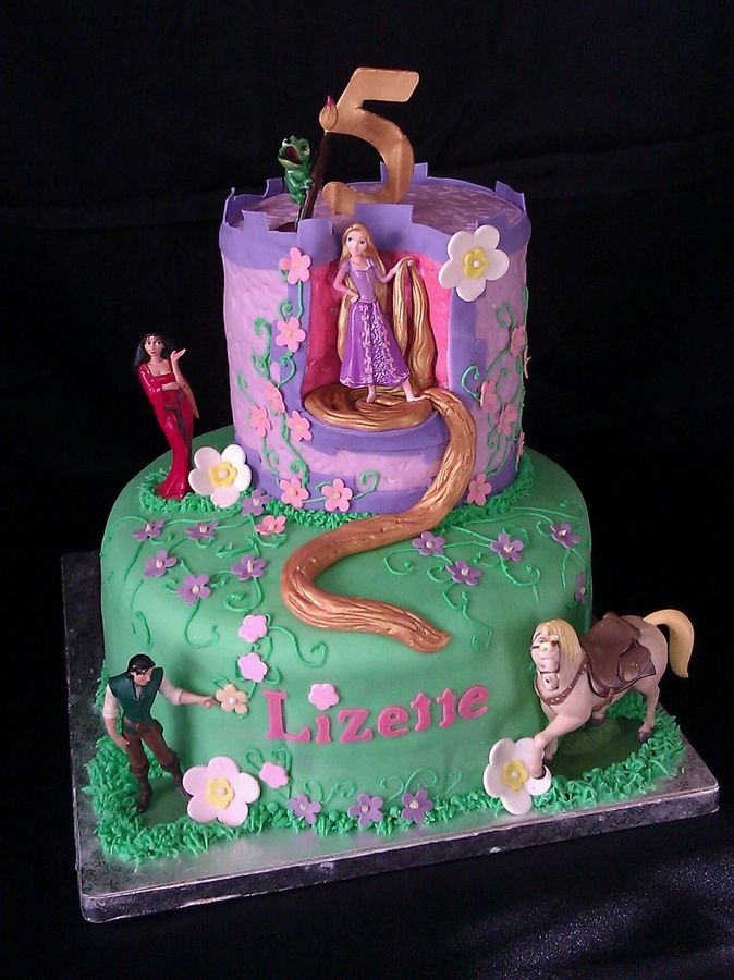 Rapunzel Birthday Cake