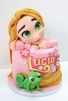 Rapunzel Birthday Cake