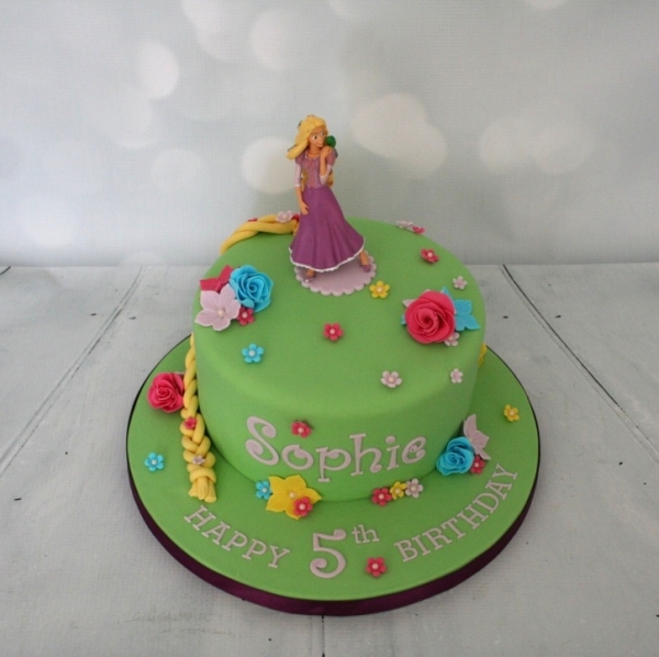 Rapunzel Theme Birthday Cake
