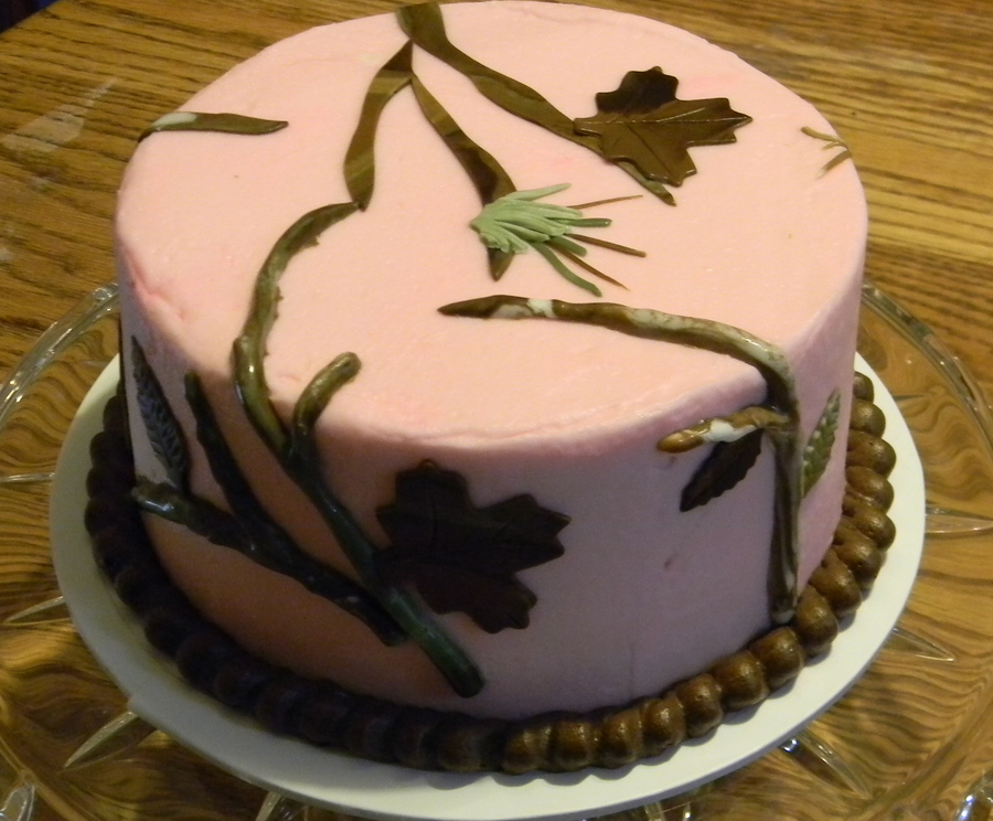 Realtree Pink Camo Birthday Cake
