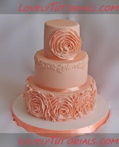 Ruffle Rose Cake Tutorial