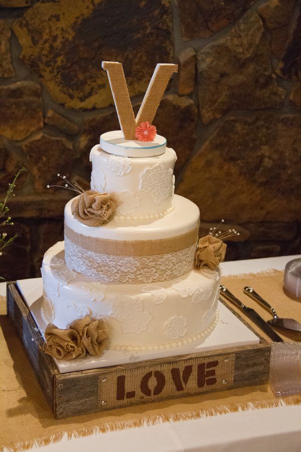 Rustic Country Wedding Cake Square Ideas