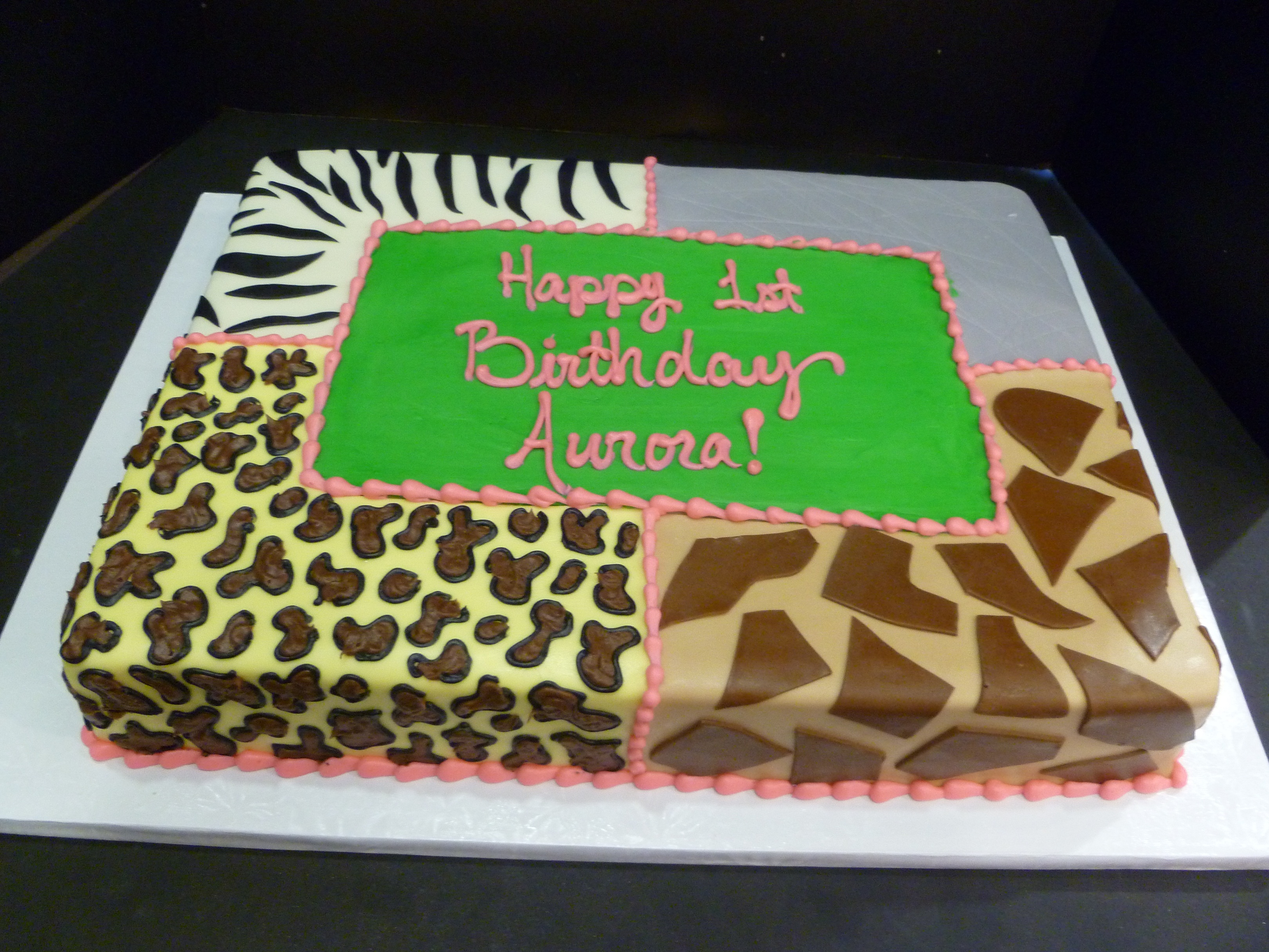 Safari Baby Shower Sheet Cakes Safari Baby Shower Sheet Cakes