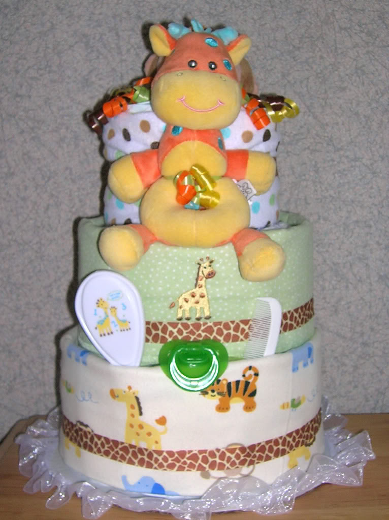 Safari Diaper Cake Boy Safari Diaper Cake Boy