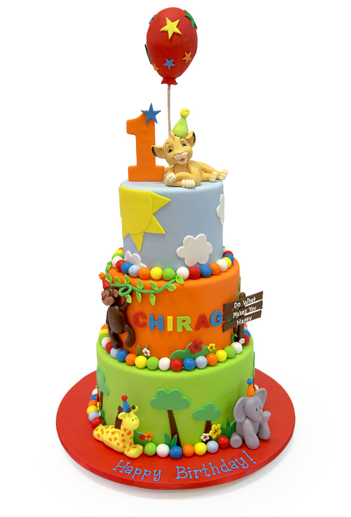Safari Themed Birthday Cake Safari Themed Birthday Cake