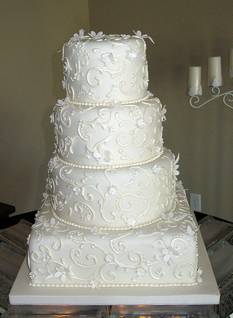 Scroll Wedding Cake