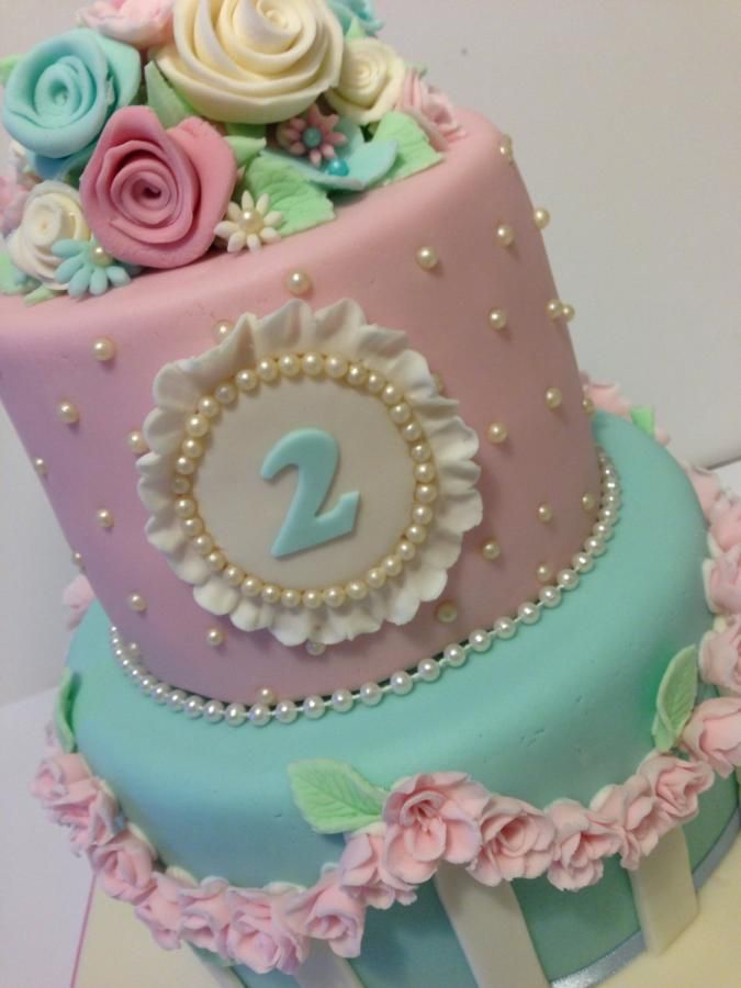 Shabby Chic Birthday Cake Shabby Chic Birthday Cake