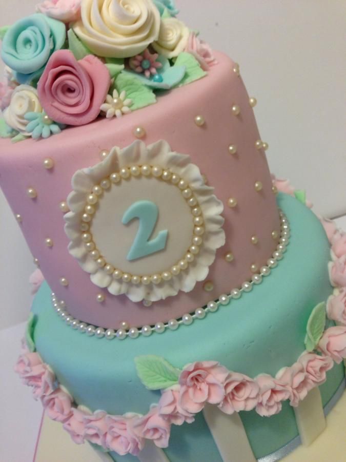 Shabby Chic Birthday Cake