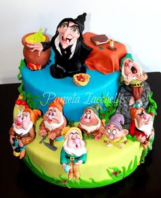 Snow White and the Seven Dwarfs Birthday Cake Snow White and the Seven Dwarfs Birthday Cake