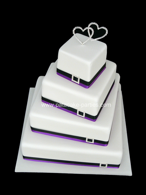 Square Tier Wedding Cake