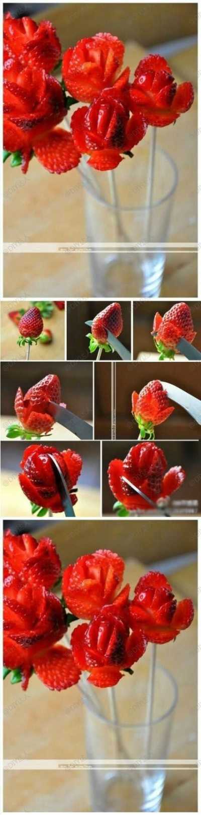 Strawberry Valentine's Day Roses Strawberry Valentine's Day Roses