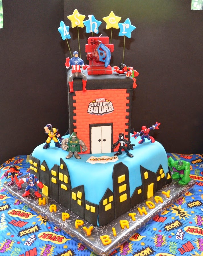 Super Hero Birthday Cake