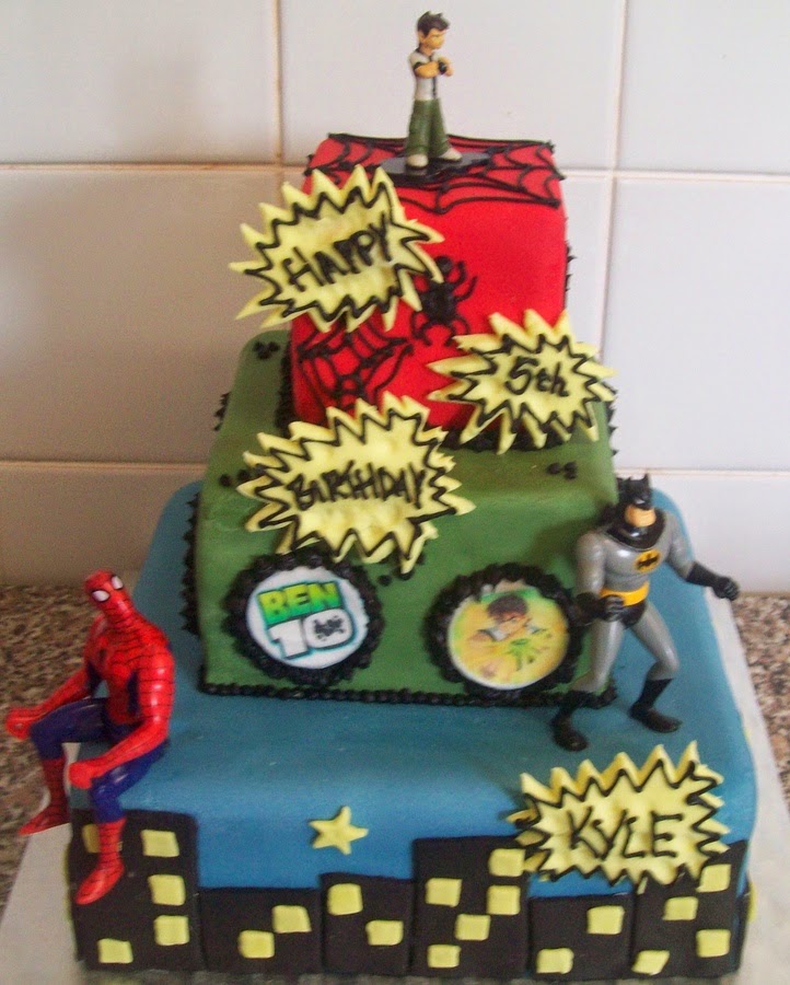 Super Hero Cakes Square