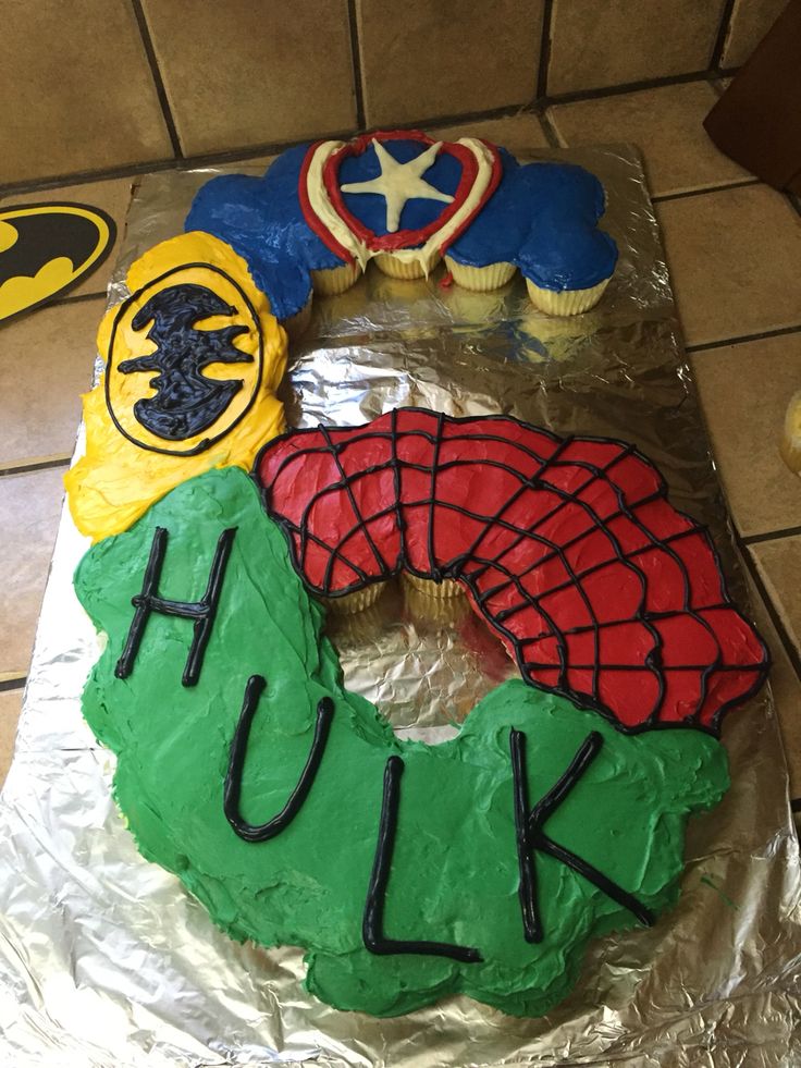 Superhero Birthday Cakes for a 6 Year Old